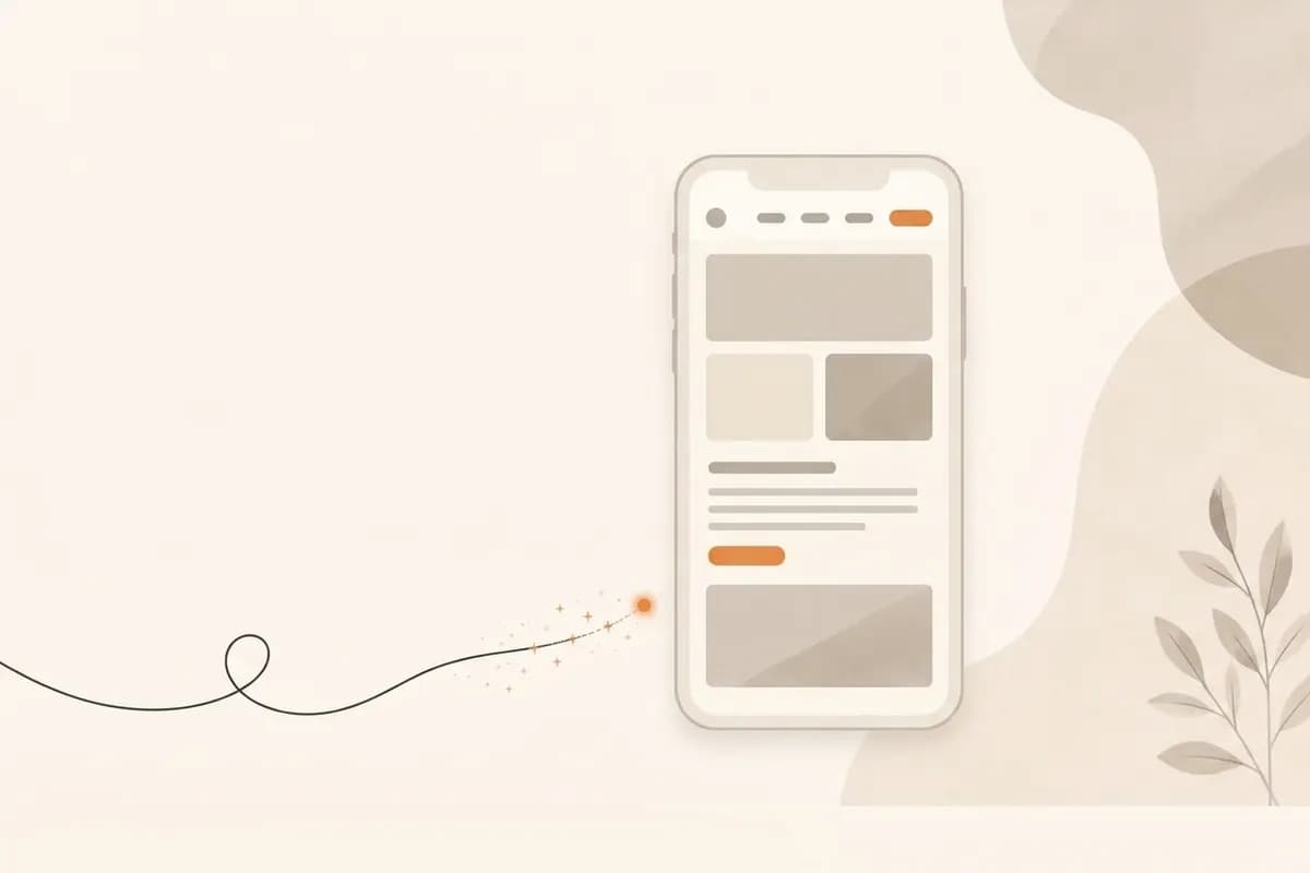 A business owner building and publishing a website entirely from a phone