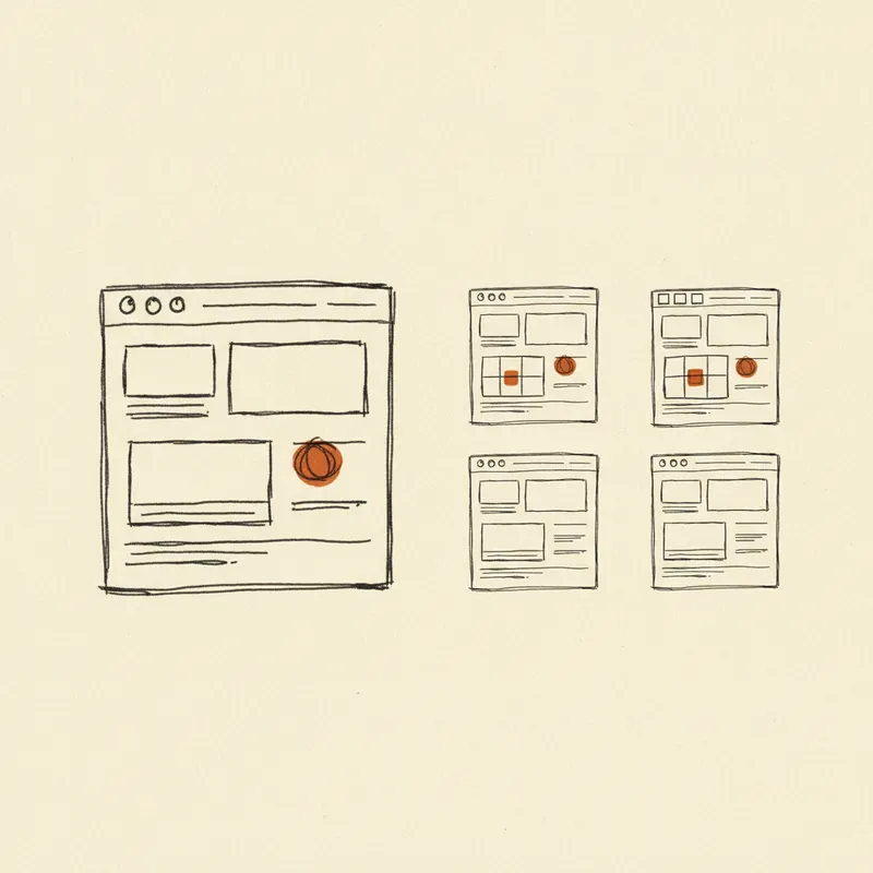 A fast first-draft website followed by a sequence of controlled section-level edits