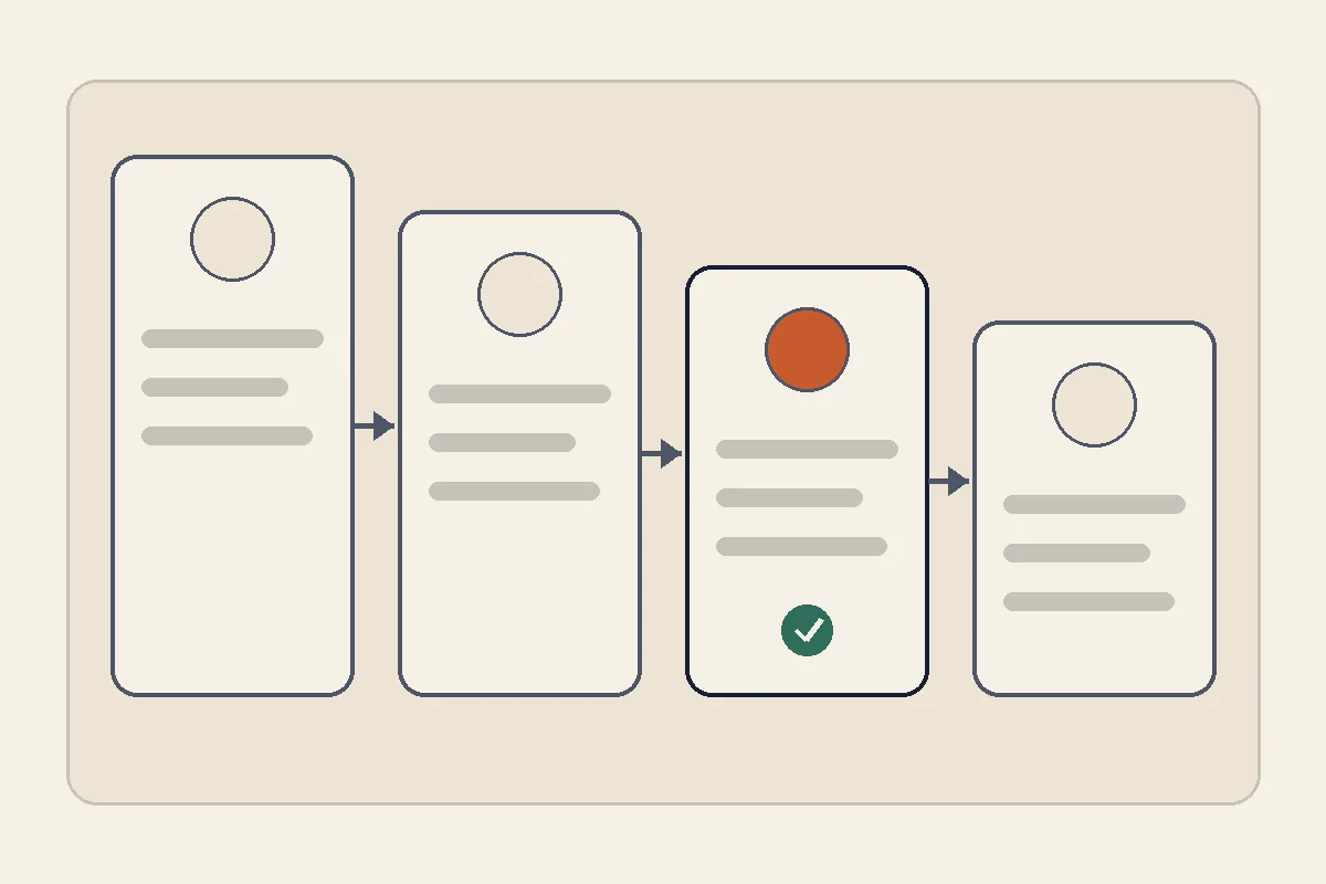 Four WhatsApp integration methods arranged from a simple link to a full business API, with the lead form highlighted for most small businesses
